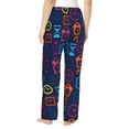 thumbnail image 3 of Pajama Pants Women, color clock Sweatpants Soft Sleep Lounge Pants, Casual PJ Bottoms Pants with Pockets, 3 of 5