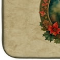 thumbnail image 3 of Carolines Treasures DAC2315DDM 21 x 14 in. Unisex Bearded Collie Christmas Flowers Dish Drying Mat, 3 of 5