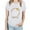 #5-White, variant on PATLOLLAV Womens Tops,Women Fashion Casual Print O-Neck Loose Short Sleeve T-Shirts Pullover Tops