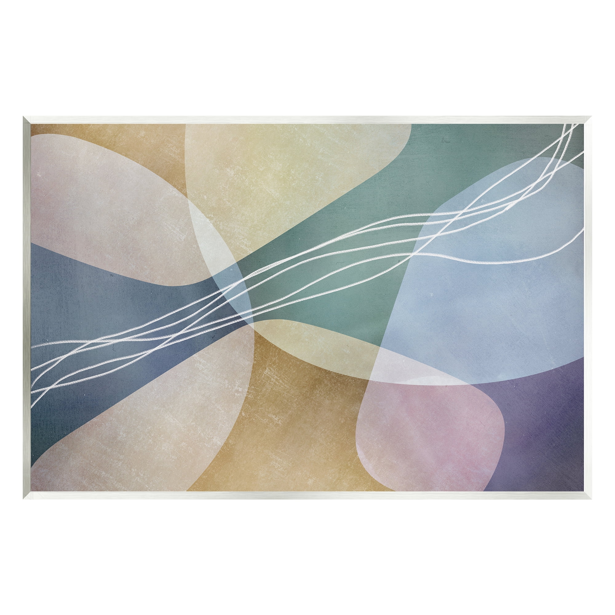 Stupell Industries Abstract Shapes & Lines Abstract Painting Unframed Art Print Wall Art 19 x 13