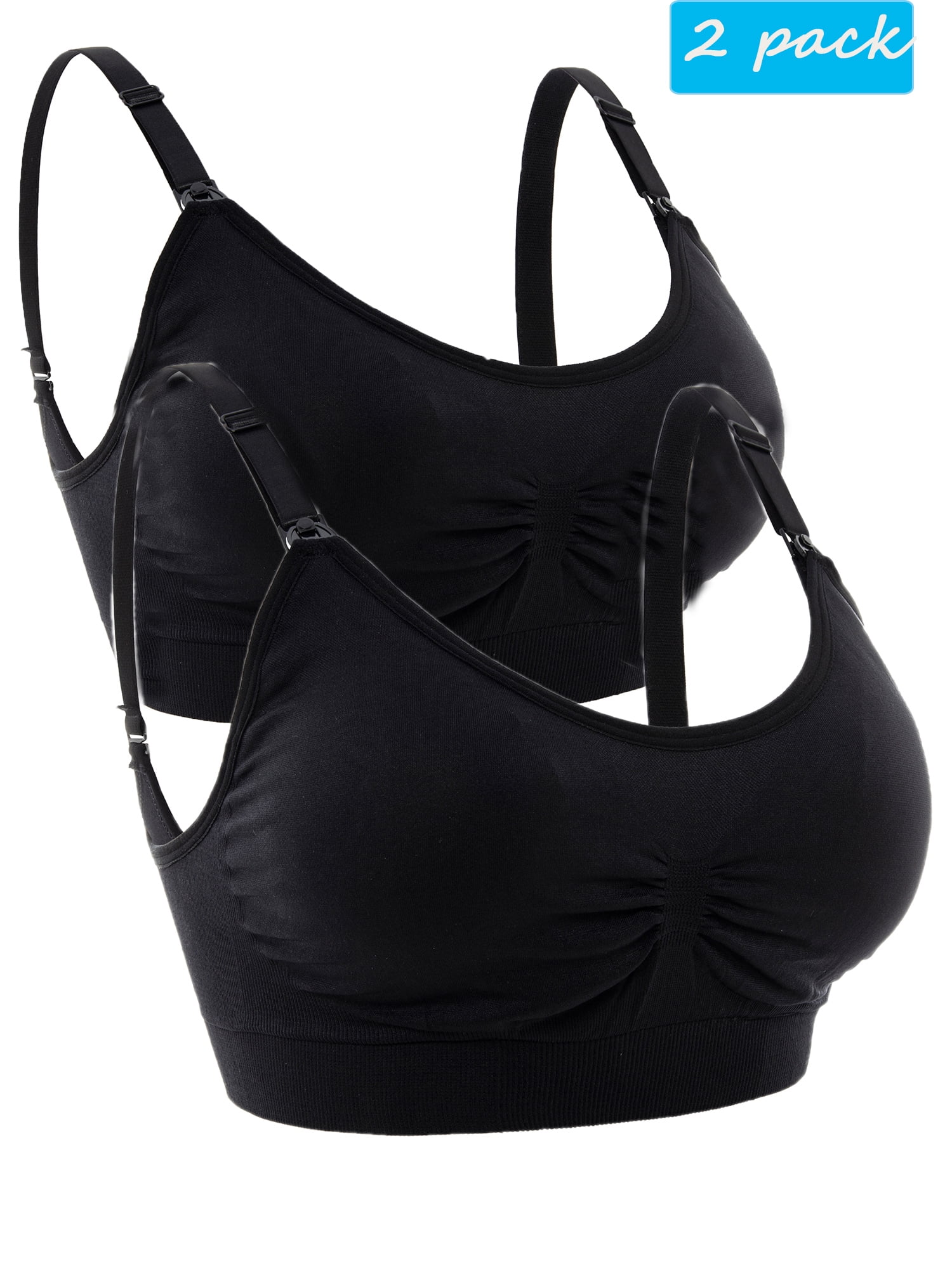 Womens Seamless Nursing Bra Sleep Maternity Bralette Seamless Clip Down Deep V Neck Pregnant