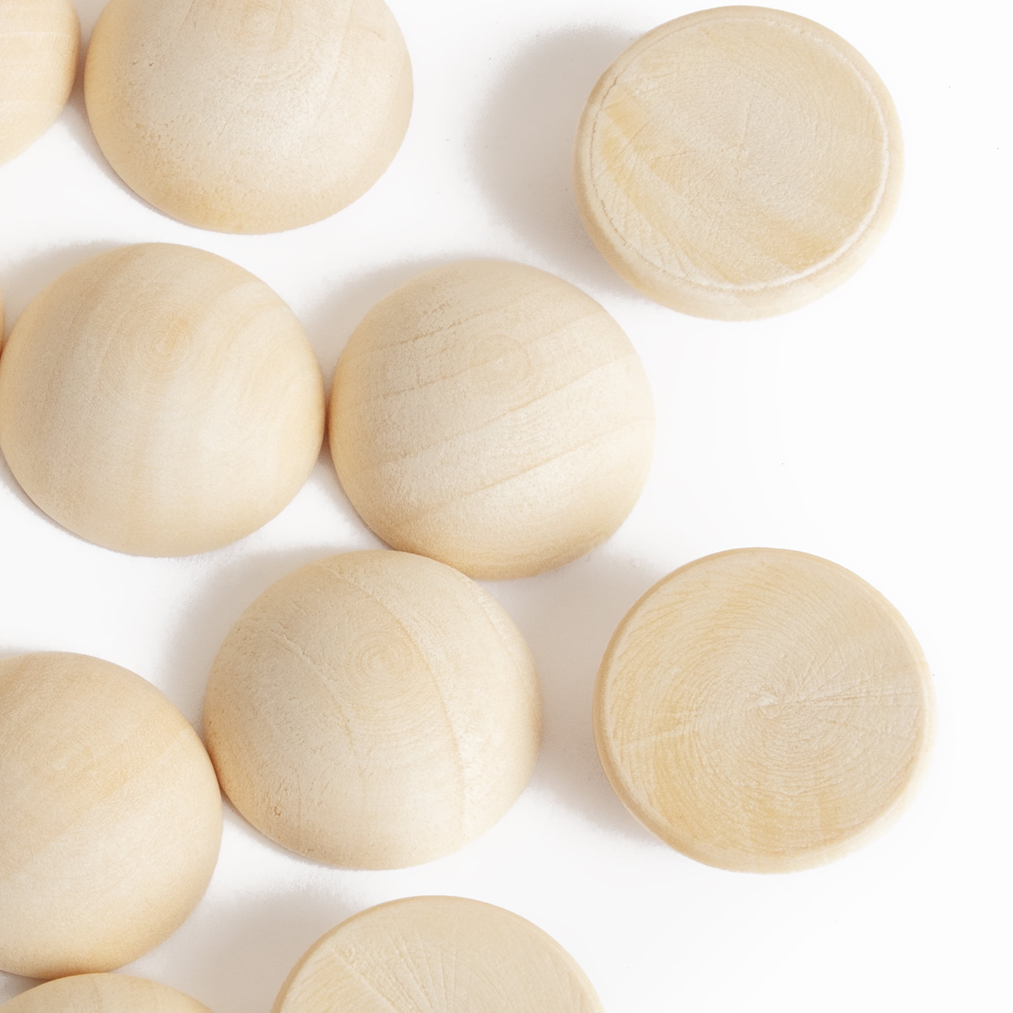Cousin DIY 21 Pc Split Natural Wood Balls 19.05MM/0.75”
