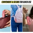 thumbnail image 3 of Pepper Spray for Self-Defense w/ Pink Leather Pepper Spray Keychain Case, 16 Ff Range, 0.5 oz, Safety Twist Top by Guard Dog Security, 1 pack, 3 of 7