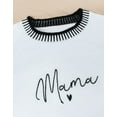 thumbnail image 3 of MAMA Graphic Sweaters for Women 2025 Mother's Day Lightweight Knitted Sweaters Crew Neck Long Sleeve Pullover Sweatshirts Tops Shermie, 3 of 6