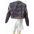 thumbnail image 6 of 3-Piece Halloween Cosplay G'irl's Costume, Luxury Popular Singer Stage Performance Outfit, Black Printed , Ages 3-12, 6 of 6