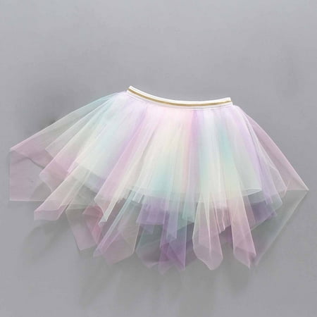 

IROINNID Mini Tutu Skirt For Girl Summer Half Body Skirt Gauze Skirt Princess Skirt Versatile able Short Skirt Green