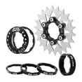 thumbnail image 2 of Cassette perfecl Acero Cog Piñón Fijo 22T Adaptador 7-10s Hub Freewheel negro, 2 of 8