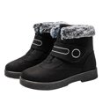 thumbnail image 3 of YLYL Women Men Ankle Snow Boots Fur Lined Waterproof Non Slip Outdoor Walking Winter Warm Booties, 3 of 9