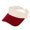 Red, variant on Unisex Sport Sun Visor Hat Denim Baseball Style Breathable Mesh Outdoor UV Protection