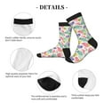 thumbnail image 4 of Pofeuu Cute Chameleons Print Crew Socks, Adult Running Hiking Socks for Youth and Adult, 4 of 7
