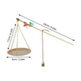 thumbnail image 2 of 1 Set of Chinese Medicine Weighing Scale Kitchen Small Scale Metal Small Scale Home Scale, 2 of 6