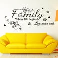 thumbnail image 5 of Family Words Wall Stickers Decor Wall Decals Peel and Stick Wall Art Stickers, 5 of 9