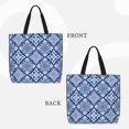 thumbnail image 2 of Easygdp Stylized Flowers Vintage Boho Bolsa Tote para Mujer, Bolso de Hombro para Trabajo, Playa, Viajes, Compras y Supermercado, 2 of 7