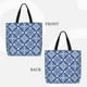 thumbnail image 2 of Easygdp Stylized Flowers Vintage Boho Bolsa Tote para Mujer, Bolso de Hombro para Trabajo, Playa, Viajes, Compras y Supermercado, 2 of 7