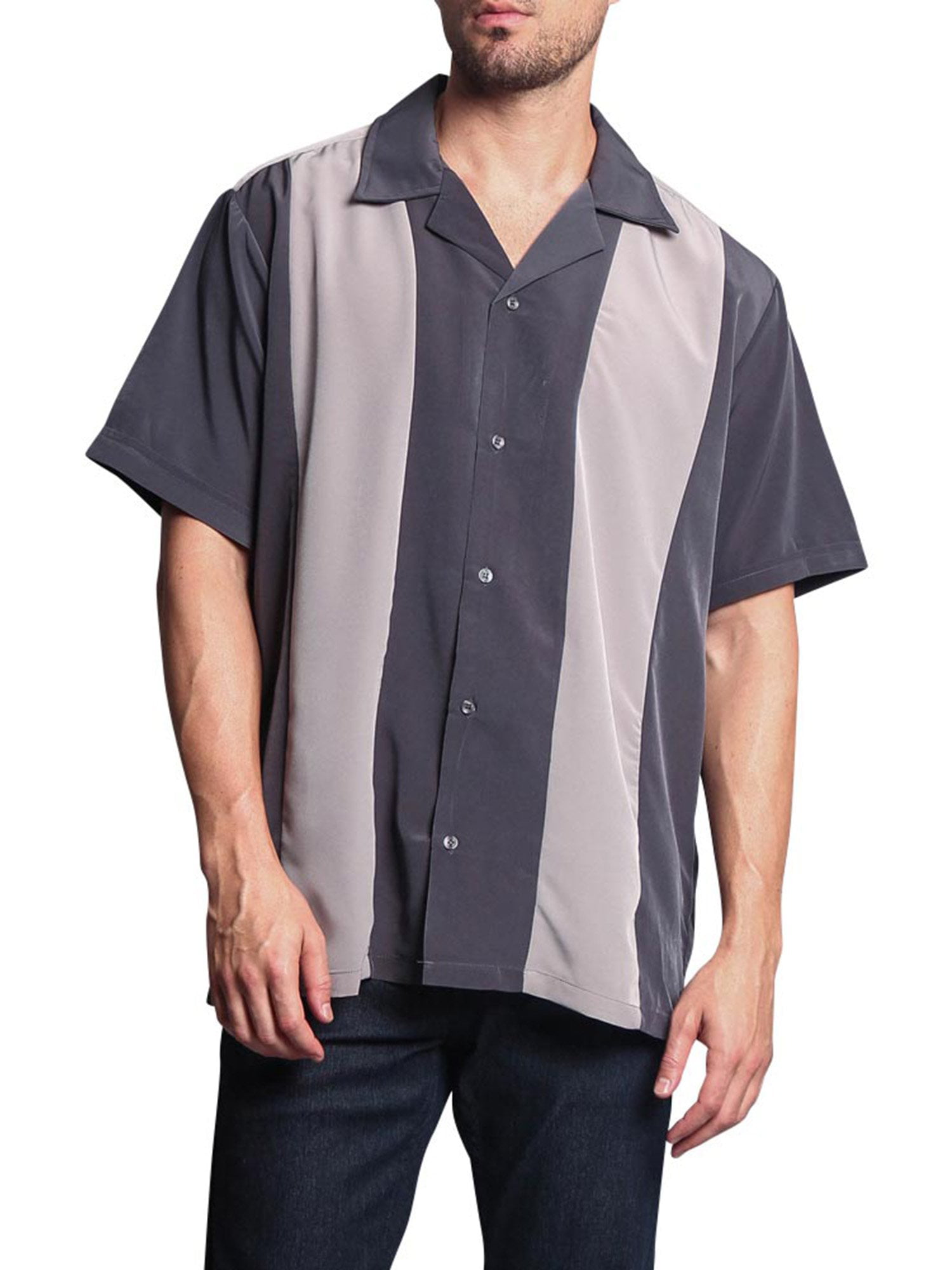 YIhujiuben Mens Fashion Shirt Elastic Casual Solid Long Sleeve Button Down Shirts