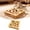 Gold, variant on Cat Scratch Puzzle Enrichment Kit for Indoor Cats Interactive Nail File and Maze Toy Designed from Wood and TPR for Mental Stimulation