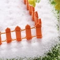 thumbnail image 2 of CRAFTHROU 1Pack Mini Fence for Garden Wood Decorative Orange for Crafters, 2 of 8