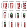 thumbnail image 3 of Christmas French Tip Press on Nails Short Square Coffin Christmas Fake Nails Christmas Tree Glue on Nails Full Cover Acrylic Nails with Snowflake Designs New Year French Acrylic Nails for Women 24Pcs, 3 of 6