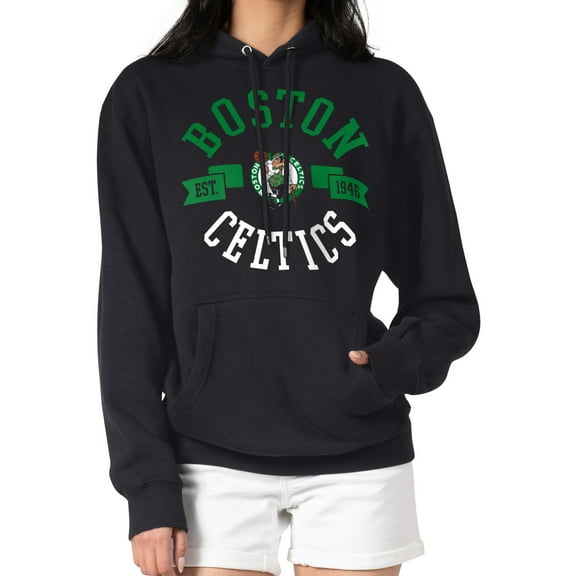 Women's G-III 4Her by Carl Banks  Black Boston Celtics City Pullover Hoodie