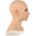 thumbnail image 3 of Máscara de látex realista para mujer, máscara de mascarada de Halloween, novedad, máscara de cabeza completa de látex para fiesta, 3 of 4