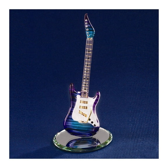 Purple Haze Guitar Glass Figurine