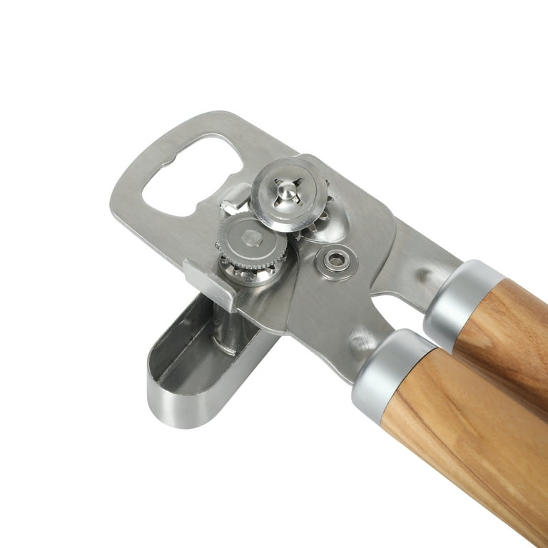 The Pioneer Woman Stainless Steel Olivewood Manual Can Opener with