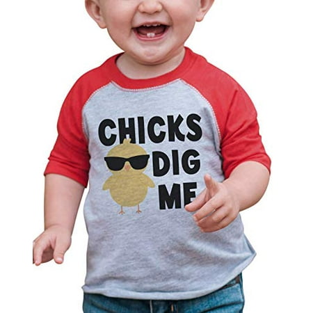 

7 ate 9 Apparel Boy s Easter Vintage Baseball Tee Red and Black