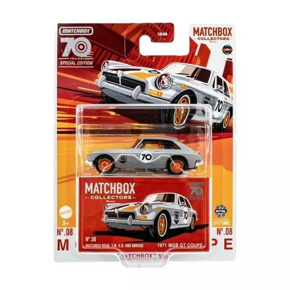 Matchbox 1971 MGB GT Coupe Collectors 70th Special Edition