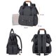 thumbnail image 4 of Pa&ntilde;alera Moderna Mochila Backpack Ligera de Calidad Gran Capacidad con Cambiador Viajes y Ciudad. JRK NA, 4 of 8