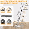 thumbnail image 5 of KING BOWOLF Spray Mop with 14oz Refillable Leak-Proof Bottle, 4 Washable Microfiber Pads and 360° Swivel Head for Hardwood Tile Laminate Floors, 5 of 9