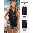 thumbnail image 3 of ZXSXSY Womens Graphic Tank Tops Summer Casual Crew Neck Sleeveless Tops Floral Print Vests, 3 of 6
