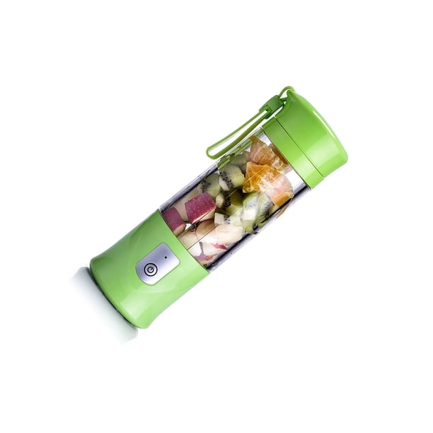 Moyic Exprimidor eléctrico de 400ml, licuadora de acero inoxidable, potente máquina de frutas de 18000r/min, suministros para Camping, hogar y Electrodomésticos Verde Moyic HA066155-04
