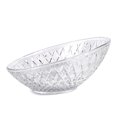 thumbnail image 3 of STPgoods Clear Glass Fruit and Candy Bowl Slanted Cut Relief Serving Bowl, 3 of 8