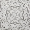 thumbnail image 4 of Miranda Set of 2 Stamped White/ Gray Metal Lotus Flower Wall Decor, 4 of 9