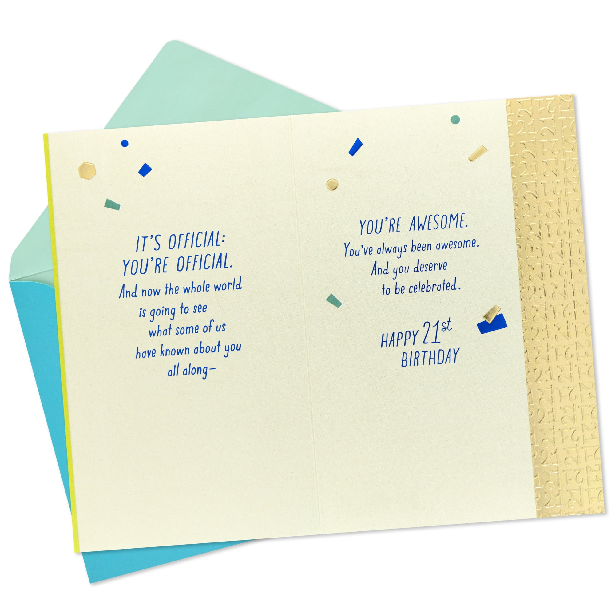 Hallmark 21st Birthday Card (You're Awesome)