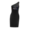 thumbnail image 3 of Vestido con hombros descubiertos para mujer, vestido veraniego cómodo para primavera y oficina en la playa , L L, 3 of 7