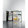 thumbnail image 3 of 36 Inches wide all-in-one kitchenette with 2-burner 115V coil cooktop, refrigerator-freezer, sink, and storage cabinet, 3 of 4