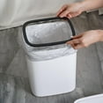 thumbnail image 4 of Smart Induction Garbage Can, Touchless Garbage Can, Durable Automatic Garbage Can for Kitchen, Home, Bathroom, Office, Bedroom , 11L waterproof white 11L, 4 of 8