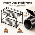 thumbnail image 4 of Miniyam Twin over Twin Metal Bunk Bed, Convertible to 2 Twin Beds with Guardrail, Black, 4 of 7