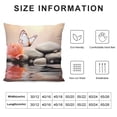 thumbnail image 5 of Creowell Flower Butterfly Water Pillow Covers Short Plush Indoor Outdoor Pillow Case for Couch Sofa Home Decor 1PC 18x18in, 5 of 5
