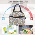 thumbnail image 4 of Lukts Cute Rabbit Pattern Lunch Bag Insulated Lunch Box Crossbody Lunch Cag Lunch Container Cooler Cooling Tote for Adult Men Women, 4 of 7