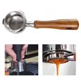 thumbnail image 4 of CAFÉ DE 58MM CAFÉ PORTÁFICO DE PORTÁFILTER MANEJA DE MADERA PARA CAFERA ​​ESTILO B Sunnimix Portafiltro sin fondo, 4 of 8