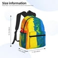thumbnail image 3 of Lafuoo Rainbow Colored Pattern Casual Backpack, Large Capacity Adjustable Shoulder Strap Computer Backpack, Unisex, Suitable for Campus, Business,Travel-One Size, 3 of 6