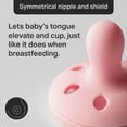 thumbnail image 2 of Tommee Tippee Breast-like Pacifier, 0-6m, 2 Count, Lightweight, One-piece Silicone Design, Symmetrical Nipple, 2 of 5