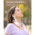 thumbnail image 2 of Ventilador de cuello Koonie recargable de 5 velocidades portátil sin aspas, 2 of 6