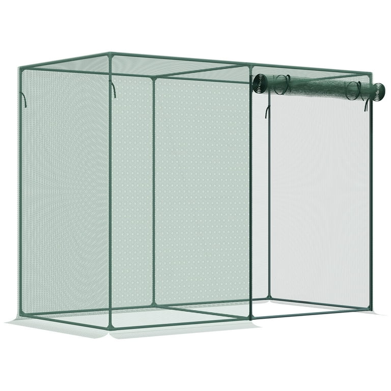Outsunny 6 x 3ft Crop Cage, Double Doors Plant Protection Outsunny 6 x 3ft Crop Cage, Double Doors Plant Protection