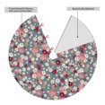thumbnail image 2 of Picia Daisies Flowers Print Christmas Tree Skirt , Christmas Tree Skirt Ornaments for Merry Christmas Holiday Party Decorations Indoor Outdoor-36", 2 of 7
