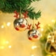 thumbnail image 1 of mfyjkho adornos navideños de plástico con diseño de cabeza de ciervo, para colgar en el árbol, para decoración navideña, 5 x 8 cm y 6 x 12 cm (juego de 2), 1 of 3
