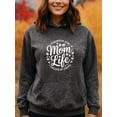 thumbnail image 2 of Comfy Coffee Mom Quotes Hoodie for Men and Women, Unisex Pullover Hooded Sweatshirt, Comfortable Cotton Poly Blend, Mom Life Casual Outfit, 2 of 5
