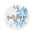 thumbnail image 2 of LADDKA 60 inch Round Beach Towel Blanket Aloha Vintage Watercolor Summer Surfing Palm Trees and Lettering Travel Circle Circular Towels Mat Tapestry Beach Throw, 2 of 2